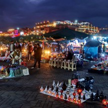 Jemaa el-Fnaa at night